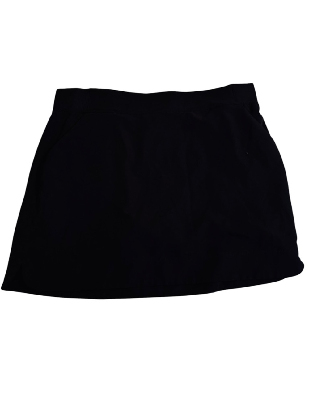 Black Skort Skirt with Built-In Shorts